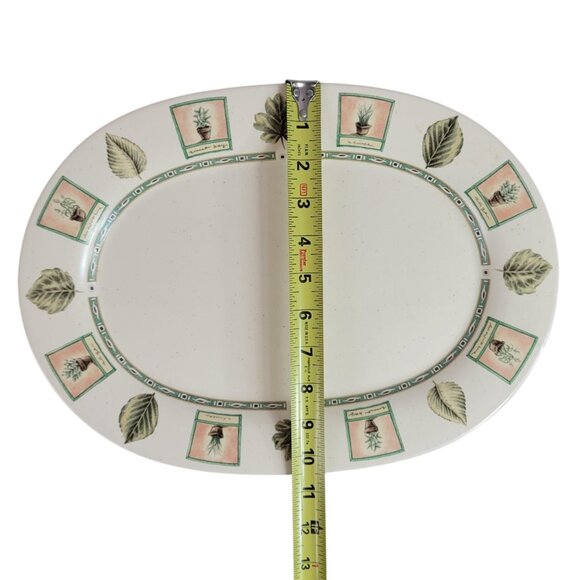 Pfaltzgraff Naturewood Oval Serving Platter Stoneware 14.5" Vintage Made in USA - Picture 8 of 9